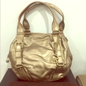 Michael Kors champagne handbag